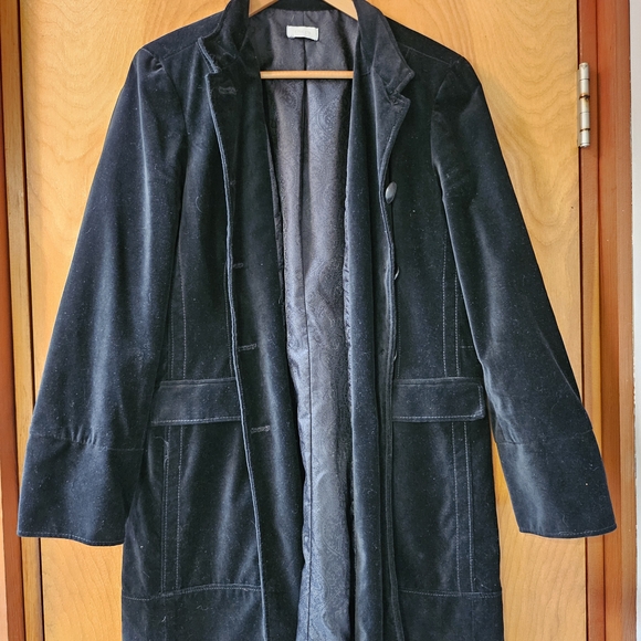 Chico's Jackets & Blazers - Black Velvet Trench Coat